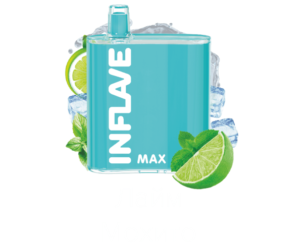 INFLAVE MAX Лайм, Мохито (4000 затяжек)
