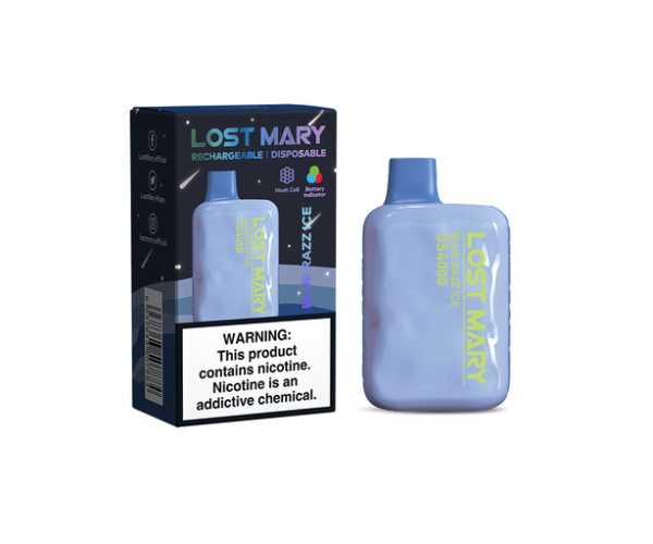 Lost Mary OS4000 Blue Razz Ice (Голубика, Малина, Лед)