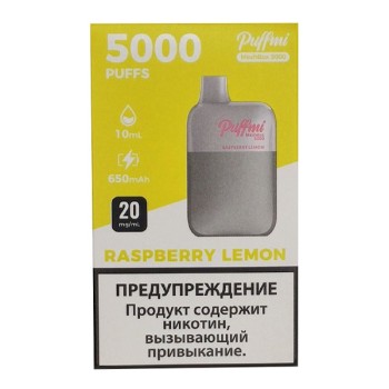 Puffmi DX5000 MeshBox Raspberry Lemon (Малина, Лимон)