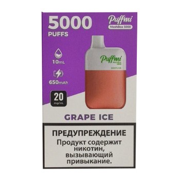 Puffmi DX5000 MeshBox Grape Ice (Виноград, Лед)
