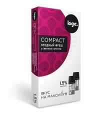 Сменные капсулы Logic Compact Ягодный фреш, 1.5%, 2 капсулы