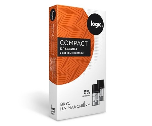 Сменные капсулы Logic Compact Классика, 5%, 2 капсулы