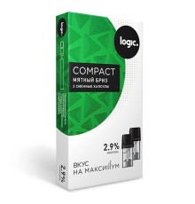 Сменные капсулы Logic Compact Мятный бриз, 2.9%, 2 капсулы