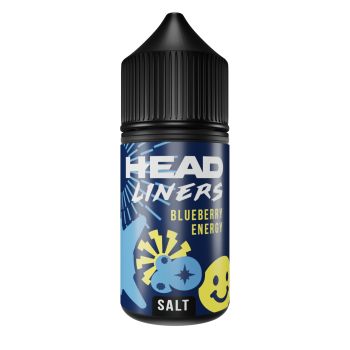 Жидкость HEADLINERS Salt Blueberry Energy (Черничный Энергетик) 0% (без никотина) 30 мл